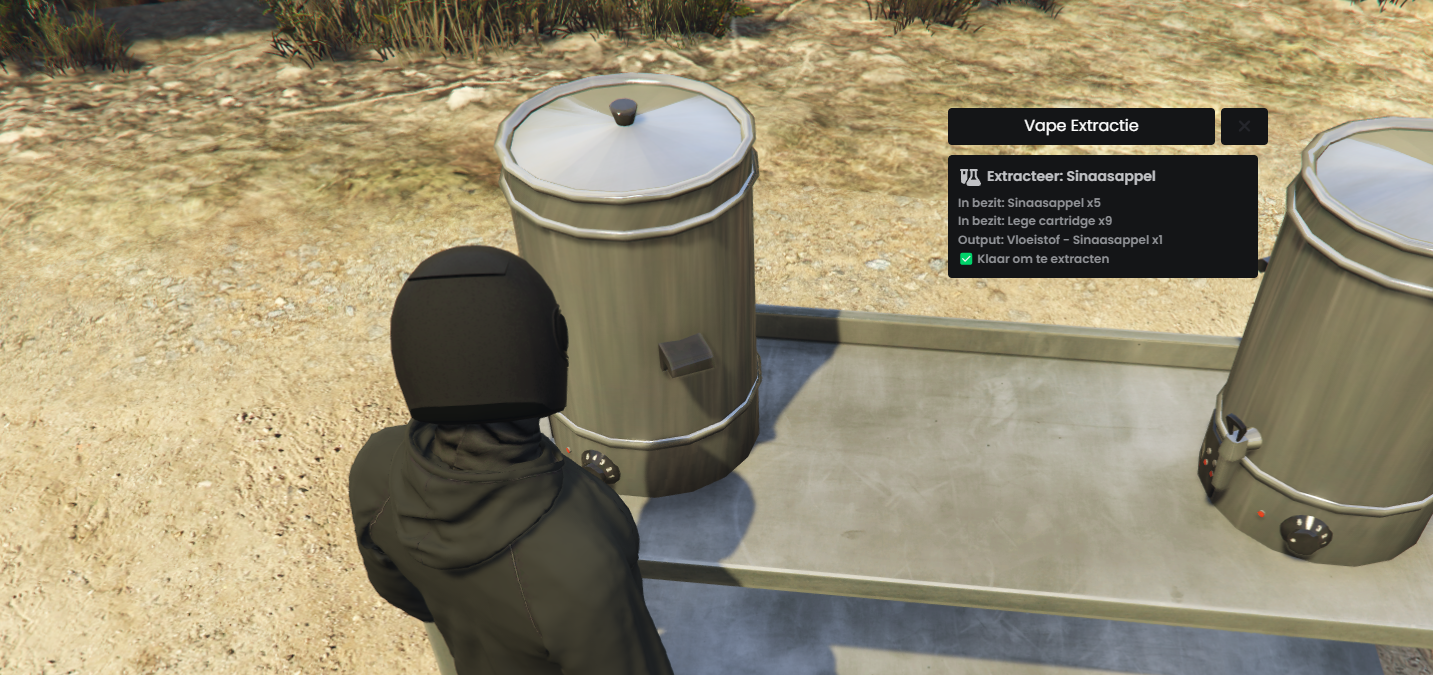 Fruit extractie menu